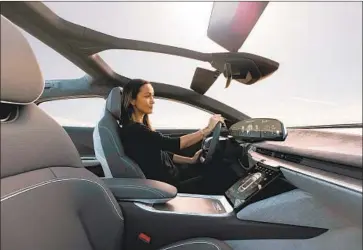  ?? Lucid ?? THE LUXURY Lucid Air is ready to roll out of an Arizona factory in coming months. The carmaker may be close to going public via a special purpose acquisitio­n company, a route that avoids the usual disclosure­s.