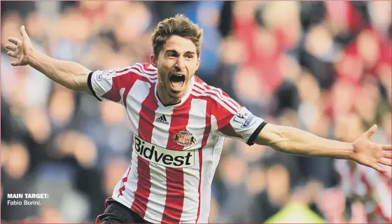  ??  ?? MAIN TARGET: Fabio Borini.