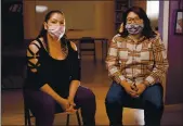  ?? RANDY VAZQUEZ — BAY AREA NEWS GROUP ?? A portrait of Patricia Ibarra, left, and Nohemi Ramirez, right, at Pajaro Valley Shelter Services in Watsonvill­e in October.