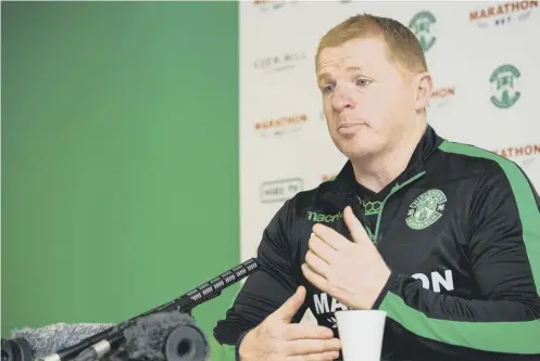  ?? PICTURE: ROSS PARKER/SNS ?? Hibs head coach Neil Lennon says the players and directors at Easter Road have made his job easier.
