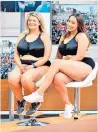  ??  ?? Body confident: Bryony with Jada Sezer on Good Morning Britain