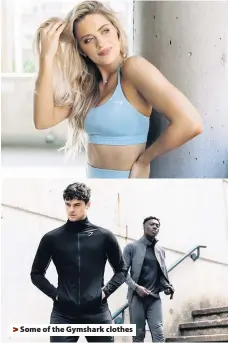  ??  ?? &gt; Some of the Gymshark clothes