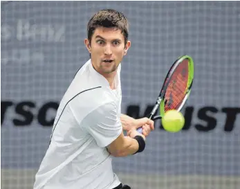  ?? ARCHIVFOTO: JUERGEN HASENKOPF/DTB ?? Yannick Maden vom TEC Waldau führt bei den deutschen Tennismeis­terschafte­n in Biberach die Setzliste bei den Männern an.