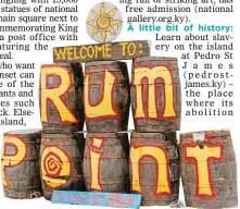  ??  ?? DRINK IT
IN: With its barbecue stalls, Rum Point is a popular spot on Grand Cayman