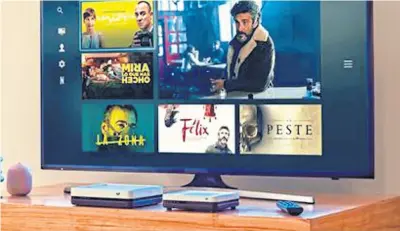  ??  ?? Movistar tV tiene integrado netflix, hBO y Fox