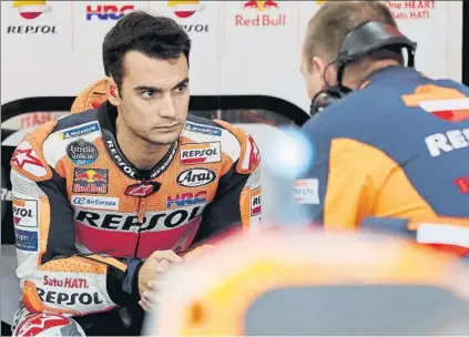  ?? FOTO: EFE ?? Tras toda su carrera como piloto de Honda pasará a ser probador de KTM. Dani Pedrosa habló por primera vez de su fichaje