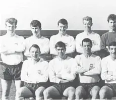  ??  ?? 0 George Ross, back row, far left, with Preston North End