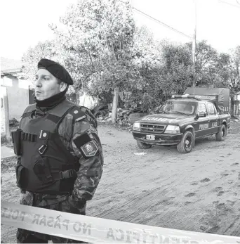  ?? ARCHIVO LA NUEVA. ?? Tras los desbordes
la policía montehermo­seña preservó debidament­e el escenario.