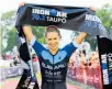  ??  ?? The news of the postponeme­nt was also a shock for Tauranga’s Hannah Wells, who was set to compete in her first Ironman.