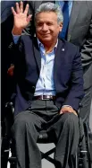  ??  ?? Ecuadorean President Lenin Moreno