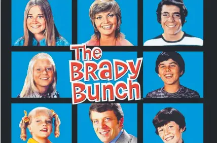  ??  ?? The Brady Bunch portrayed a perfect household that was far from reality.