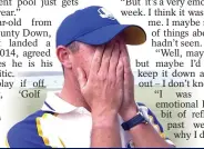  ?? ?? EMOTIONAL: McIlroy sheds tears after Ryder Cup