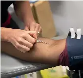  ?? CHRISTEL YARDLEY / STUFF ?? Giving blood is hugely rewarding and vital to health in New Zealand.