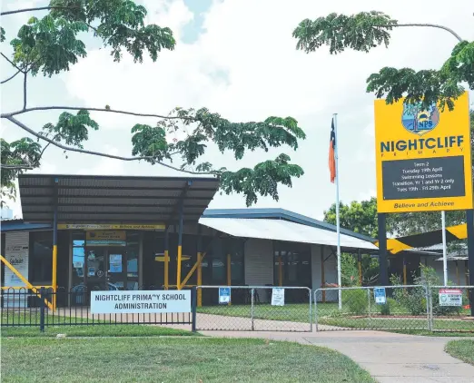  ?? ?? Former principal Henry Gray says it is appropriat­e for Nightcliff Primary to consider further security measures. Picture: (A)manda Parkinson