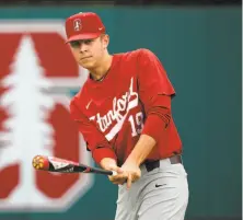  ?? Michael Macor / The Chronicle ?? Stanford’s Will Matthiesse­n is hitting .448 with six home runs and 17 RBIs in May as a designated hitter.