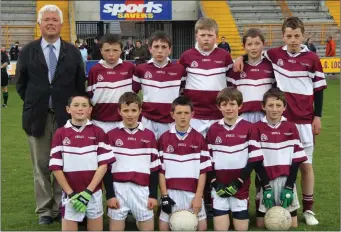  ??  ?? Piercestow­n, who edged out holders Gorey C.B.S. by 9-8 to 6-7 in a thrilling mini sevens football final.