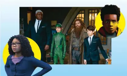  ??  ?? Race to the bottom ... (from left) Storm Reid in A Wrinkle in Time; Artemis Fowl; Into the Spider-Verse. Composite: Disney; AP