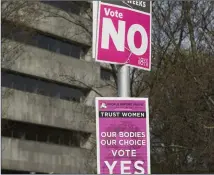  ??  ?? Voters went to the polls last May and voted overwhelmi­ngly to repeal the Eighth Amendment.