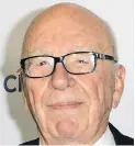 ?? THE ASSOCIATED PRESS ?? Rupert Murdoch said he is “committed to ensuring that Fox News remains a distinctiv­e, powerful voice.”