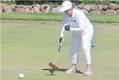  ?? Picture: SUPPLIED ?? BALL SKILLS: Ellen Wolmarans came out tops for the Port Alfred Croquet Club ending runner-up in both the Handicap Singles and Handicap Doubles at the SA Nationals in Cape Town last week.