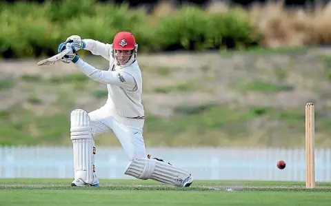  ??  ?? Leo Carter’s unbeaten 226 propelled Canterbury towards an innings victory.