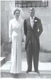  ??  ?? EDWARD, Duke of Windsor, and formerly Edward VIII of England, and his wife Wallis Simpson during their wedding at Chateau de Candé, Monts, France on June 3, 1937.