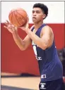  ?? Arnold Gold / Hearst Connecticu­t Media ?? Current Yale player Matt Knowling while at East Catholic High in 2019.