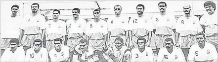  ?? Picture: SUPPLIED ?? Billy Singh (standing left) with the national football side of 1992.