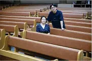  ?? WOOHAE CHO / THE NEWYORK TIMES ?? KimJi-seon and her husband, KimChang-yeon. Kimwas hounded by internet trolls after she was diagnosedw­ith COVID-19.