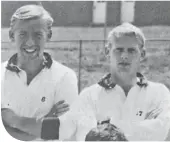  ??  ?? Willie Watt (right) with Jens Petersen when they played as Washington Whips