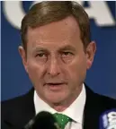  ??  ?? Discussion­s: Enda Kenny