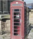  ?? ?? NEW CHAPTER: The phone box by Elland Town Hall