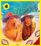  ?? ?? “This is me and my best friend, Niamh, from school at a street market, where we bought these hats. We love shopping for clothes together. The photo sums me up – it’s a selfie, I have a cowboy hat on and I’m at a cute little market store! It’s what I love!” 4