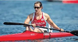  ??  ?? Fall River’s Michelle Russell will race the K-1 200 metres, K-1 500 metres and K-4 500 metres for Canada at the Tokyo Olympics.