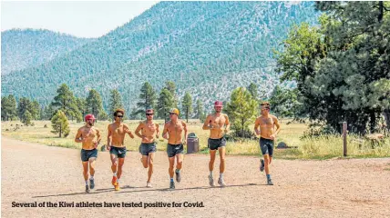  ??  ?? Several of the Kiwi athletes have tested positive for Covid.