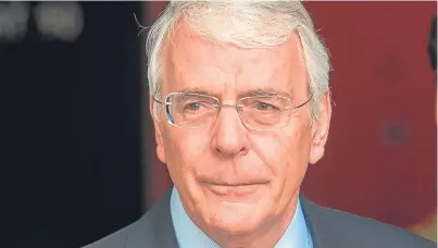  ?? Picture: PA. ?? Sir John Major, who claimed the EU referendum campaign demonstrat­ed a “squalid civil war” within the government. His words are similar to a speech written by Peter Pan author J.M. Barrie, claiming we analyse what is meant by politician­s’ words rather...