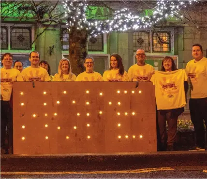  ??  ?? Group pictured at the launch of the Sligo Darkness Into Light walk in aid of Pieta House.