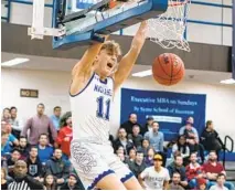  ?? COURTESY OF YESHIVA UNIVERSITY ?? Yeshiva’s Ryan Turell was shooting 77 percent from the floor in last year’s Division III NCAA tourney before the pandemic hit.