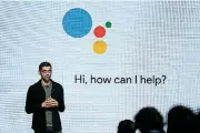  ?? [AP FILE PHOTO] ?? Google CEO Sundar Pichai talks about the new Google Assistant during a product event in San Francisco. Target is jumping into voice-activated shopping as it deepens its relationsh­ip with Google.