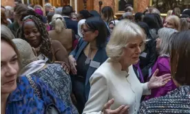  ?? Photograph: Kin Cheung /AP ?? ‘Ngozi Fulani’s story is every person of colour’s story’ Fulani, centre left, at the reception.