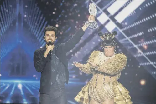  ??  ?? 0 Duncan Laurence wins last year’s Eurovision Song Contest on which the AI Song Contest is based