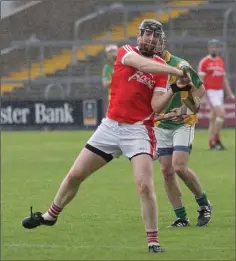  ??  ?? Monageer-Boolavogue’s Brian Cody fires off a shot.