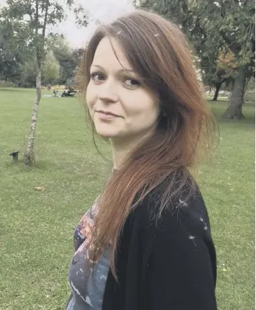  ??  ?? 0 Yulia Skripal’s release by medics was confirmed yesterday morning