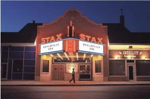  ?? MICHAEL MCMULLAN/THE COMMERCIAL APPEAL ?? Marquee on the exterior of the Stax Museum on Mclemore.