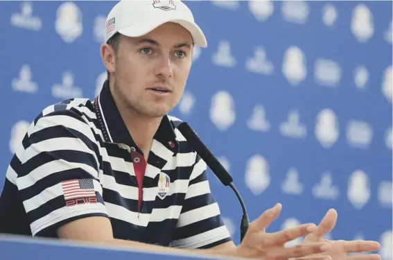  ??  ?? 2 Jordan Spieth believes Le Golf National will provide a “unique and exciting” test for the teams contesting the Ryder Cup and says he bears no scars from the experience of being on the losing team at Gleneagles in 2014