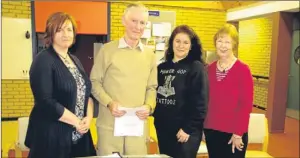  ??  ?? The first meeting of the re-establishe­d Blairgowri­e and Rattray Community Council was held in the Adult Resource Centre, Jessie Street, with a good turnout of members of the public. Office-bearers, from left: Tracie Dick, David Bailey, Morag Young and...