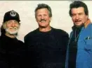  ?? (Photo courtesy Doug Davis) ?? Willie Nelson, Kris Kristoffer­son and Waylon Jennings.