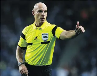  ?? ARMANDO FRANCA/THE ASSOCIATED PRESS ?? Former World Cup referee Howard Webb sees the introducti­on of VAR (video assistant referee) as a positive for officials working this year’s World Cup starting Thursday in Russia.