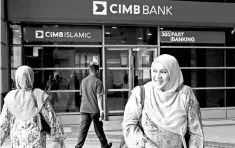  ??  ?? The research team noted that CIMB expected corporate and business loans to pick up, propelling FY18 loans to mid-to-high single digits but likely offset by slowdown from retail.