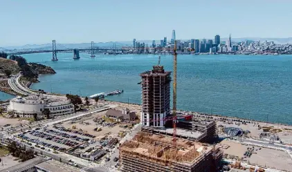  ?? Paul Kuroda/Special to The Chronicle ?? Tidal House is the first high-rise on Treasure Island. Housing advocates say the state should not decertify San Francisco’s developmen­t plan.